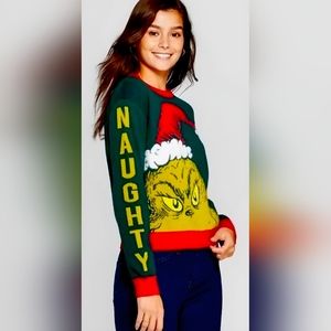 Dr. Suess x The Grinch sweater, NEW